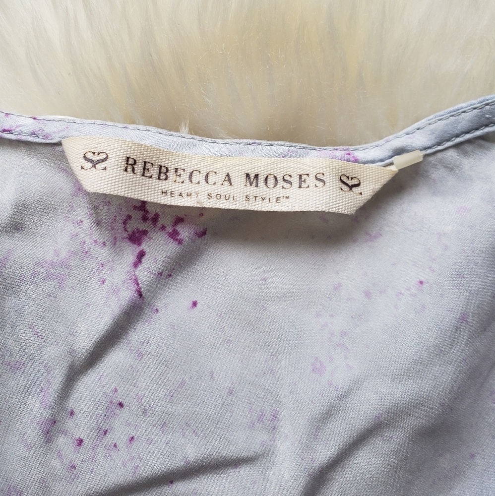 Rebecca Moses Silk Cowl Neck Sleeveless Top - Picture 3 of 4